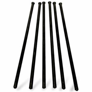 Tije metalice negre pentru mecanisme Solaris (set 6 bucati)
