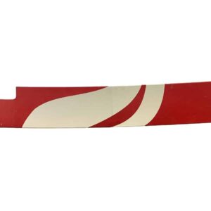 Spoiler lateral cabina dreapta Mercedes rosu cu alb