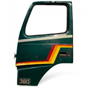 Usa stanga Volvo FH12 verde cu dungi colorate