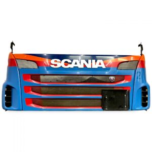 Grila superioara pentru Scania – Model colorat albastru si portocaliu