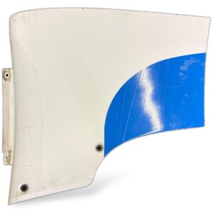 Spoiler Lateral Cabina Sus Stanga Scania Alb cu Albastru